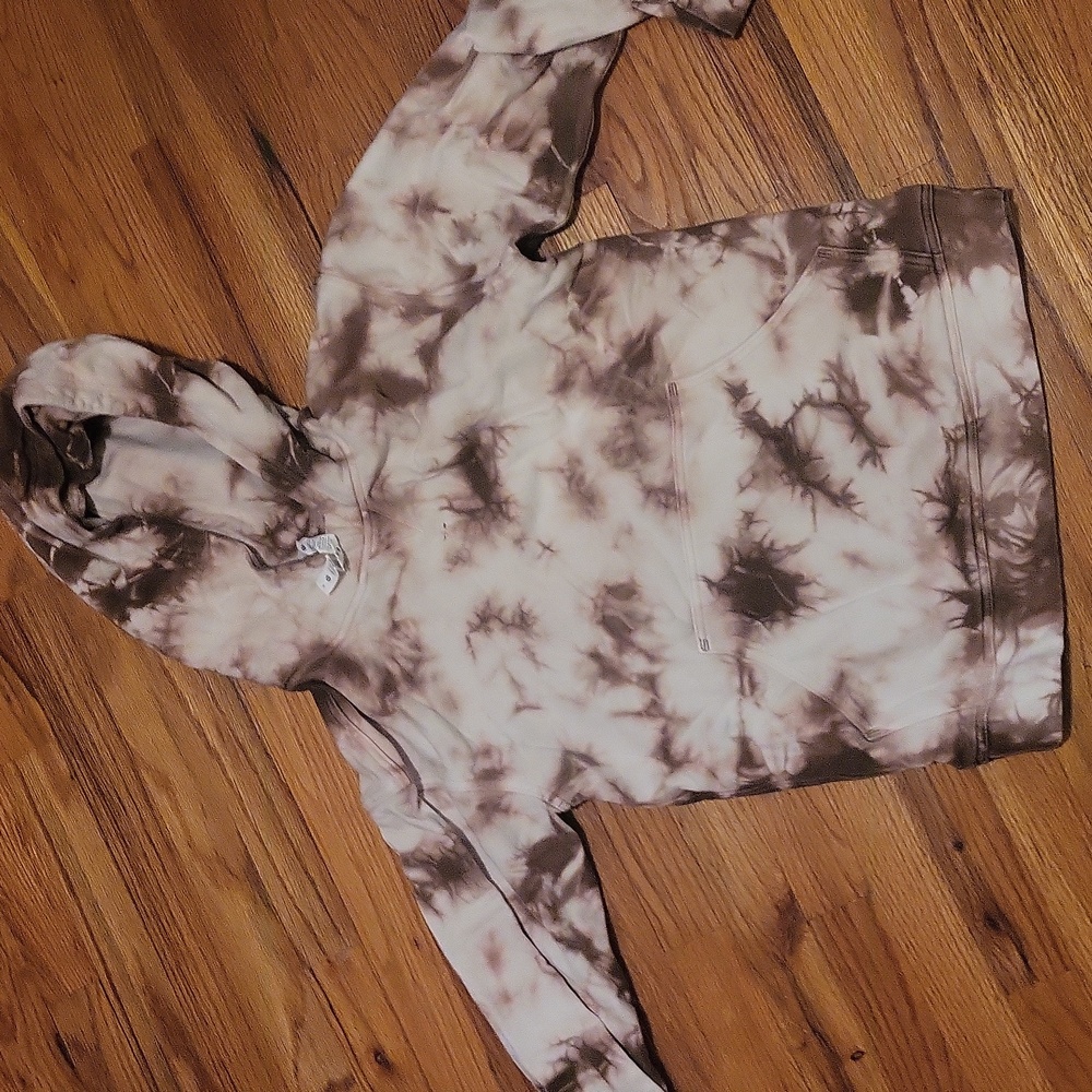 Lululemon heavyweight tye-dyed pink marble sweatshirt